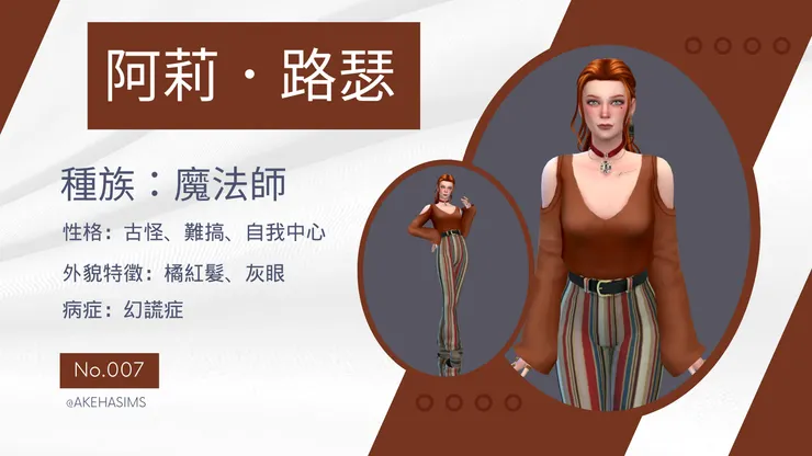 阿莉．路瑟的病歷照