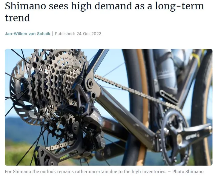 自行車市場仍然是長期看好的，但是重點是眼前的問題如何該妥善的處理？