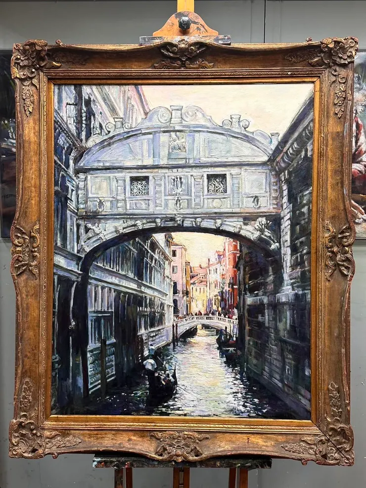 我最喜歡的一幅-情定日落橋