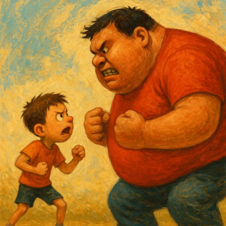 小屁孩對大力士：被碾壓的份