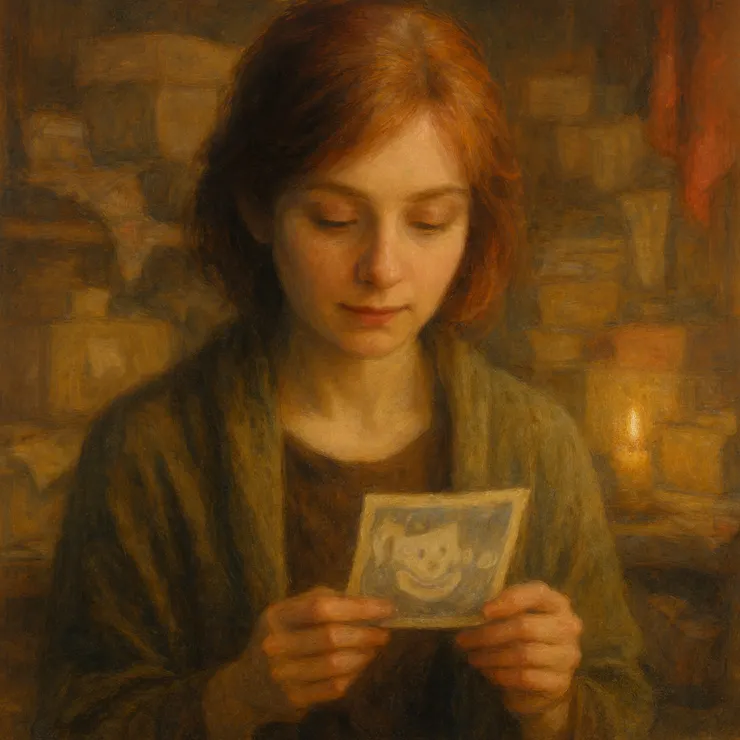 It reminded her of laughter she had never heard, of faces she could almost remember. She pressed it between her palms and closed her eyes.