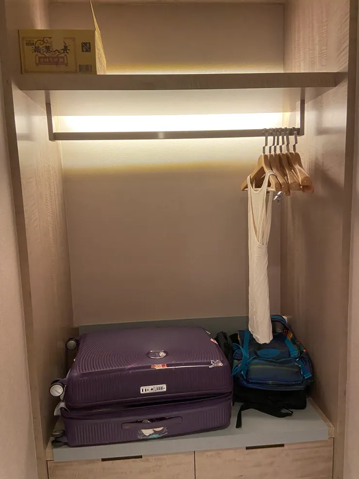 一條簡便的鐵通用來掛衣服