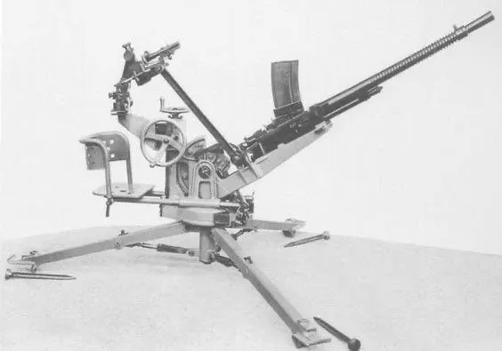 圖片為公開網路流傳之蘇製防空機槍系統照片，推定為 ZPU-1 單管高射版本，僅用於非商業軍事觀察分析，若有著作權疑慮請來信告知。