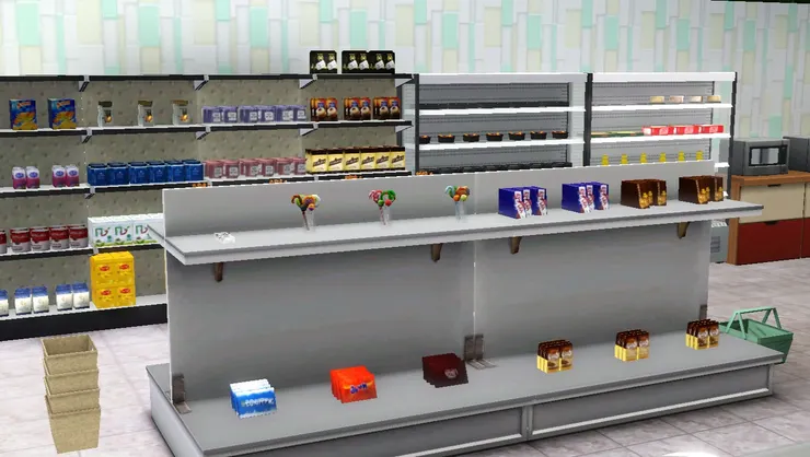 收銀櫃枱前放著我最喜歡的糖果貨架！