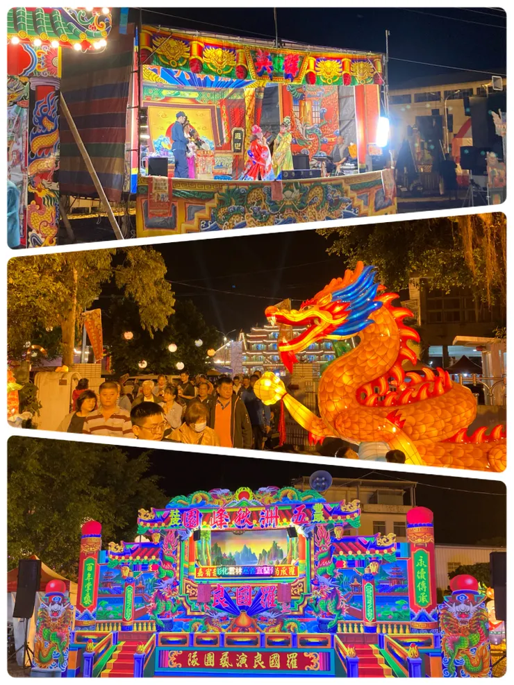 每天都有不同的歌仔戲表演，抽獎活動或是煙火施放