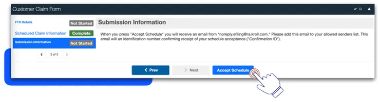 表單三：Submission information