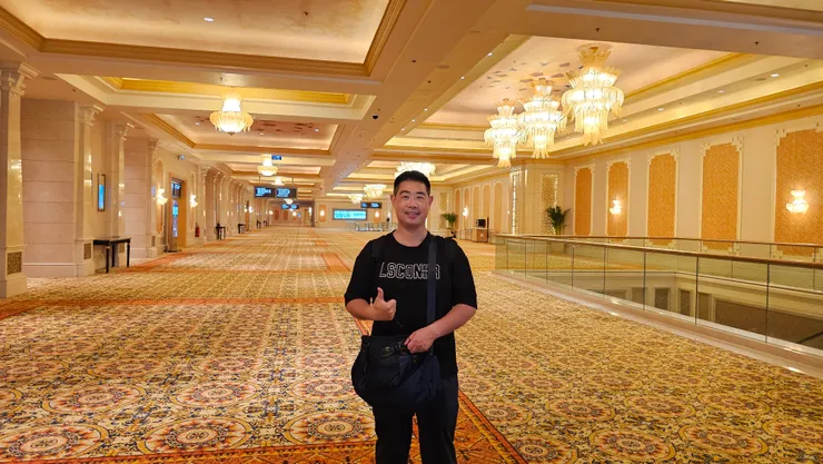 澳門五星級飯店的宴會廳就是大!真是讓人大開眼界!