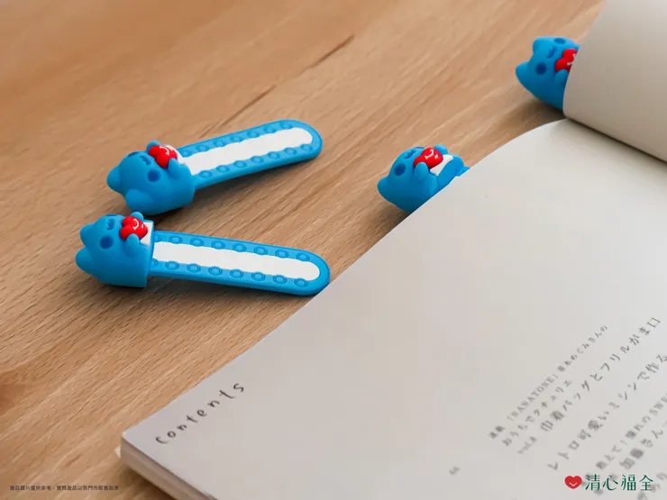 圖說：清心福全推出與貓貓蟲咖波聯名的限量造型書籤，呆萌模樣引爆少女心。（資料來源：清心福全）