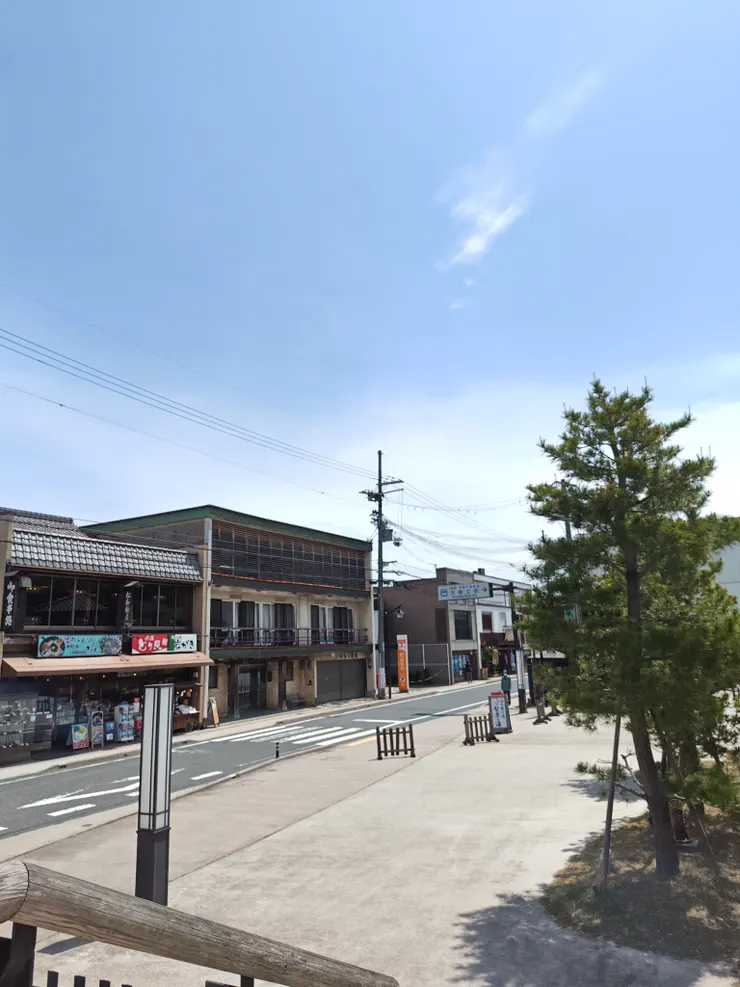 天橋立所在的吉津文珠地區街景