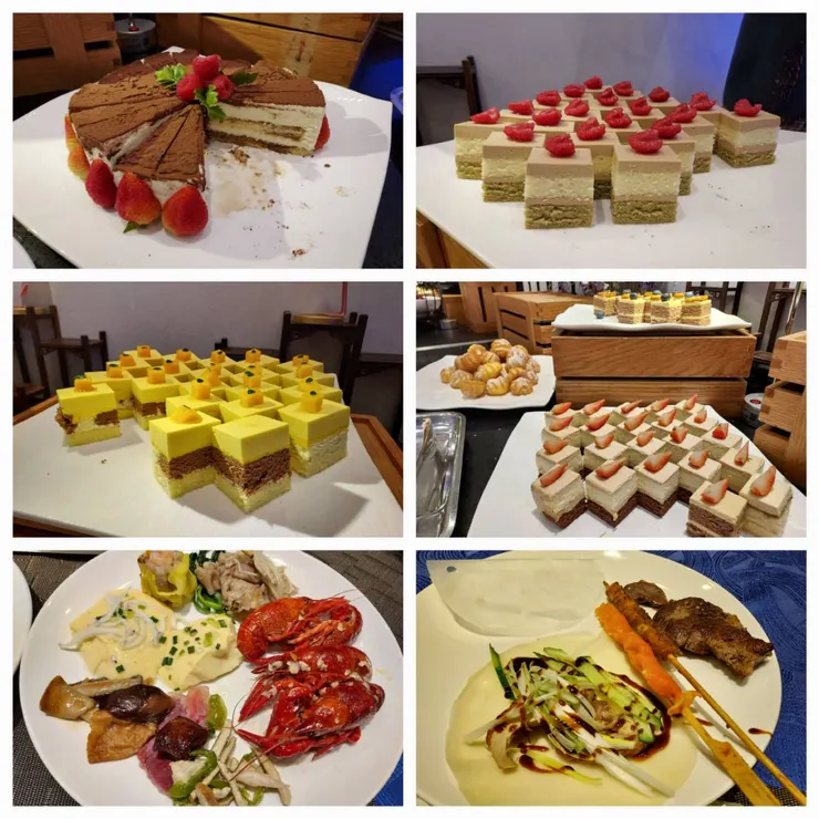 太美香谷里酒店所提供的午餐自助吧