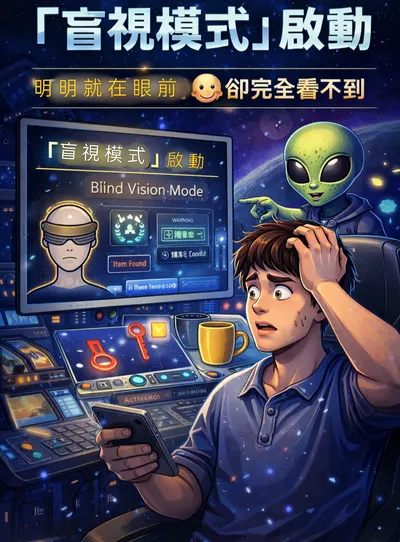 人類找東西時會自動失明
