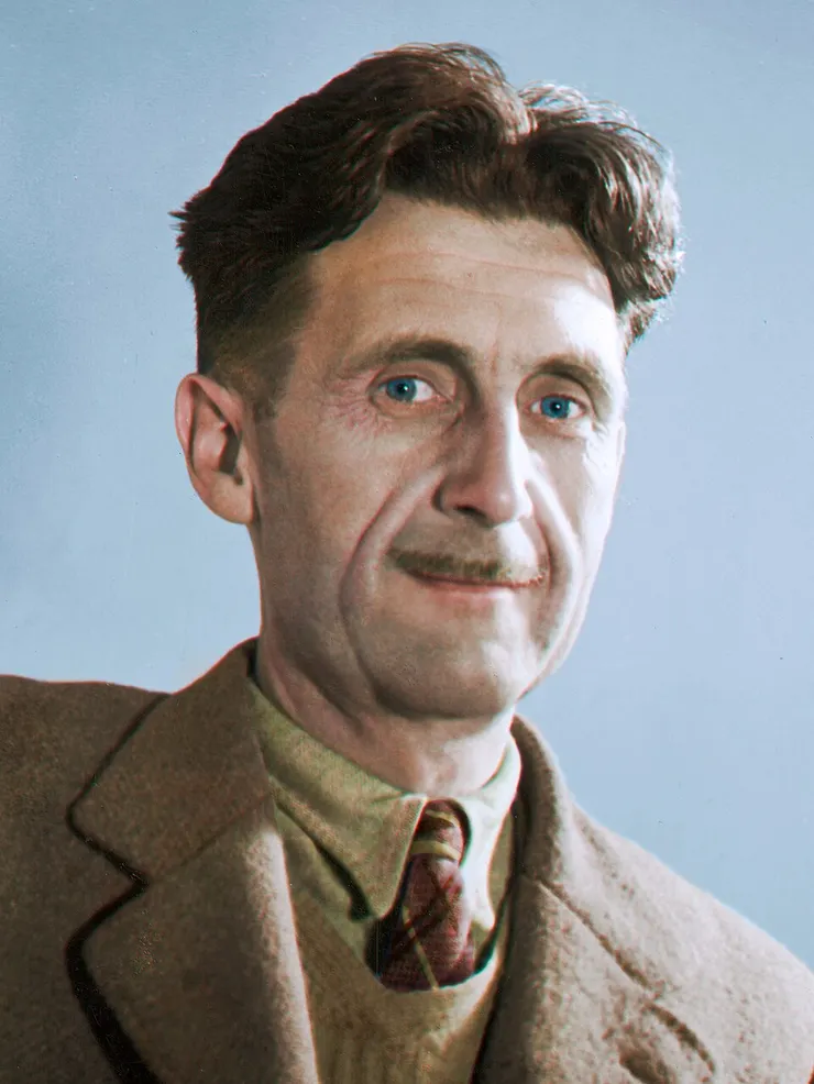 歐威爾。由 Cassowary Colorizations - George Orwell, c. 1940, CC BY 2.0