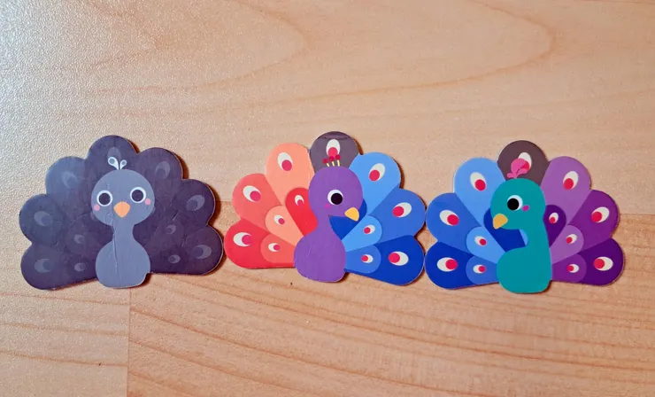 示意圖。然後卡牌是有厚度的並不脆弱，只是我家小朋友一開始玩的時候常常很激動就有摺痕了。