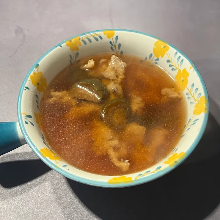 煮完，沒加白胡椒時的樣子