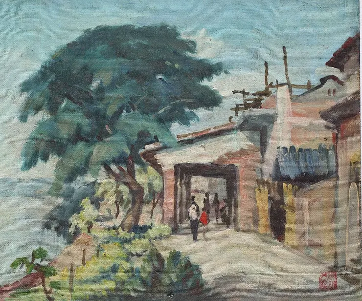 洪水塗畫作—清淡的日子