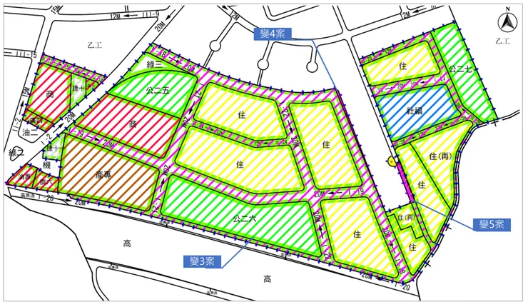 區段徵收示意圖(圖/變更大漢溪北都市計畫(蘆洲地區)(蘆洲南北側農業區專案通盤檢討)書)