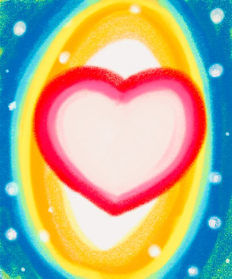 欸~就是很純粹的畫一顆愛心~