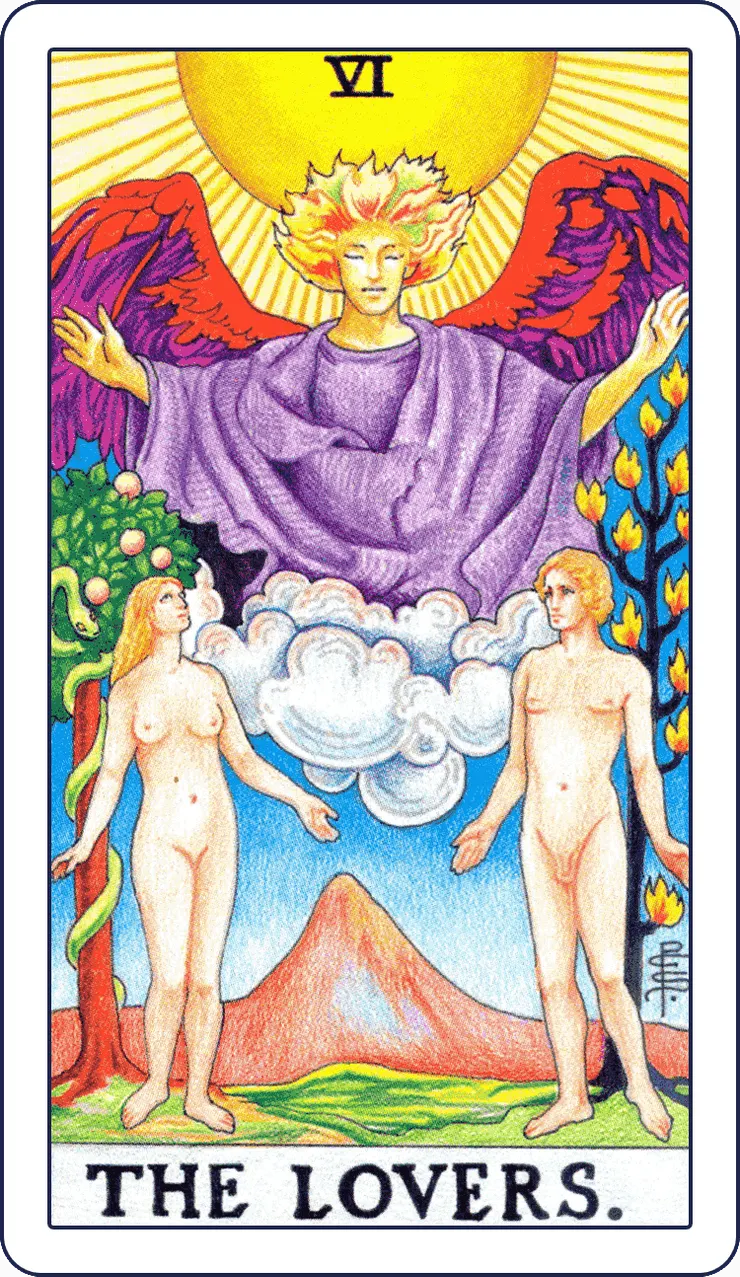 偉特塔羅牌戀人牌