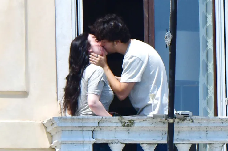 BILLIE EILISH AND NAT WOLFF CONFIRM ROMANCE WITH STEAMY BALCONY KISS