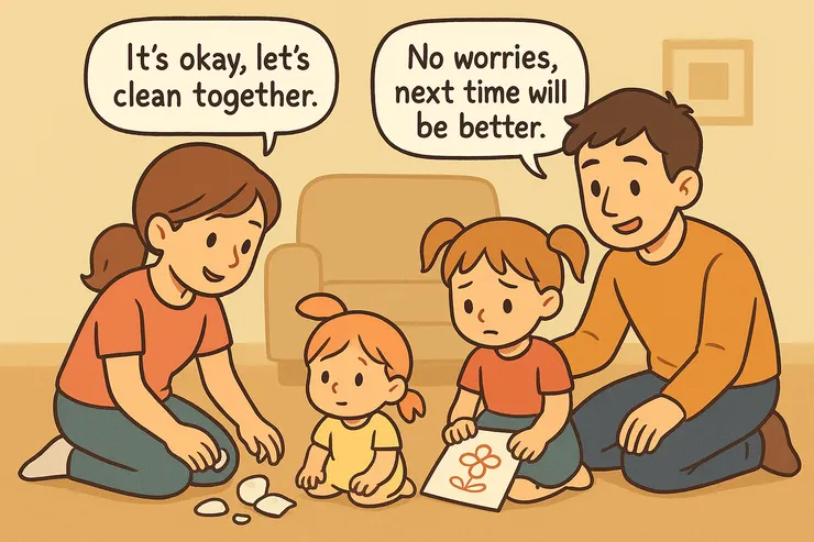 父母示範情緒處理