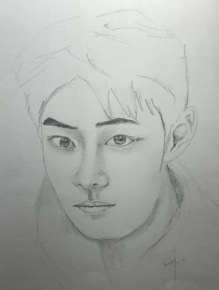 圖3 ，知名偶像劇男星  5月繪