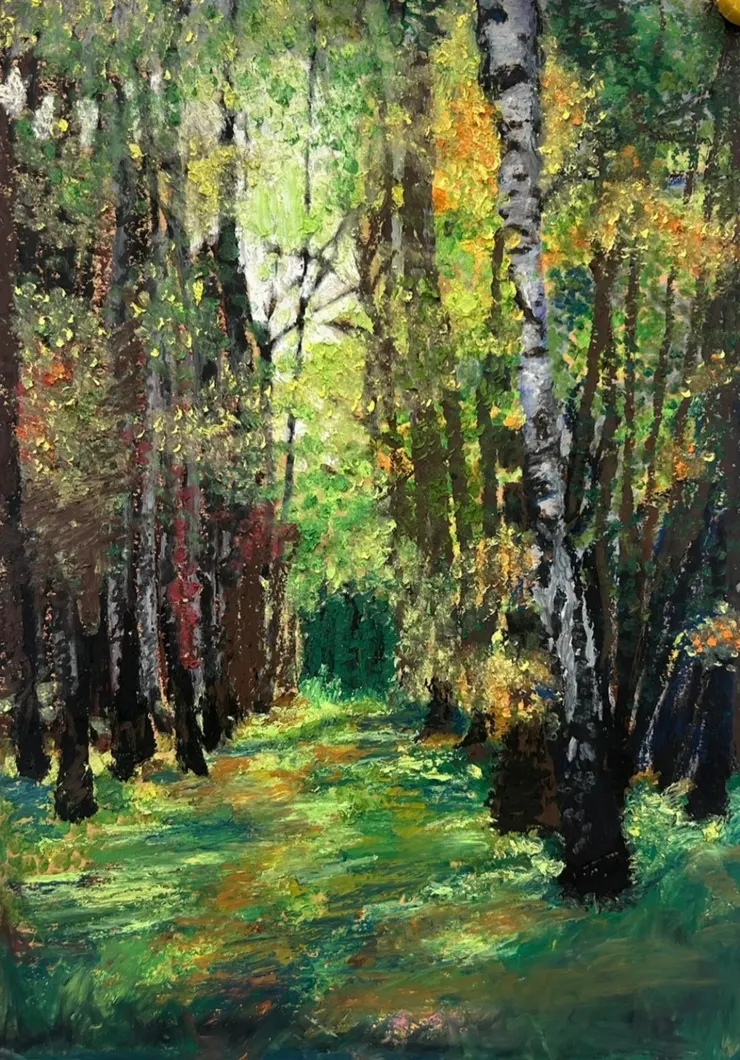 在森林中進入美好夢鄉