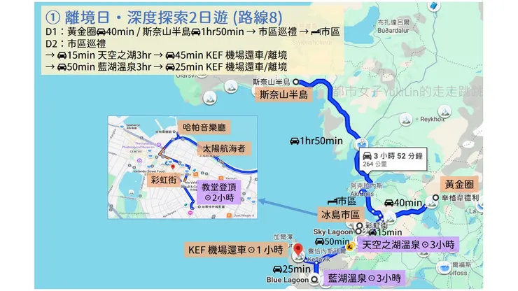 ① 離境日·深度探索2日遊 (路線8)