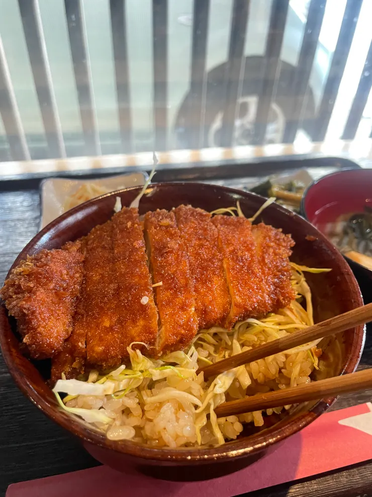 帶有甜酸醬的豬排飯 非常好吃