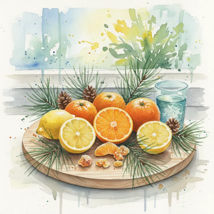 單萜烯成分代表植物包含各種柑橘類水果、松杉柏植物，及乳香等