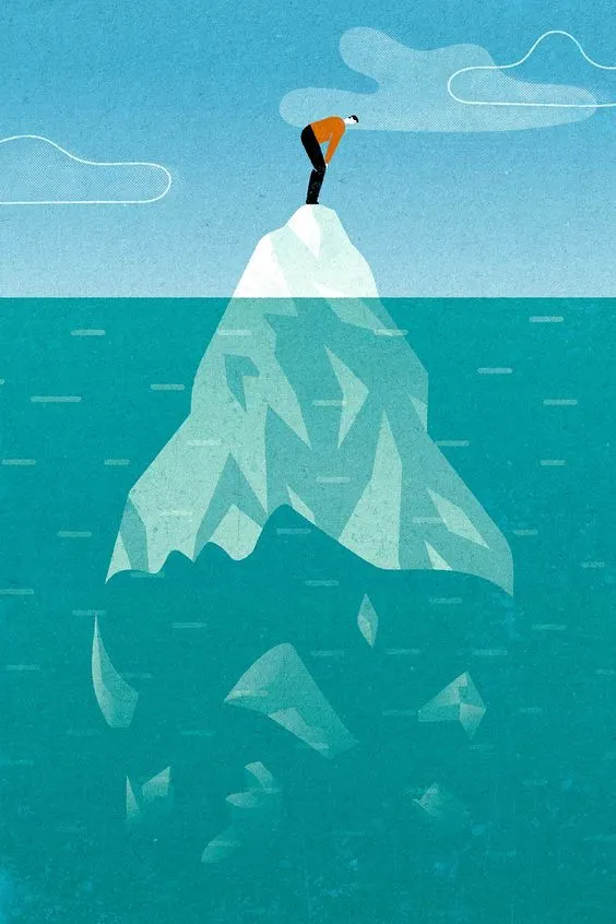 潛意識在海面下的體積超過我們想像（圖片來源如附加連結）