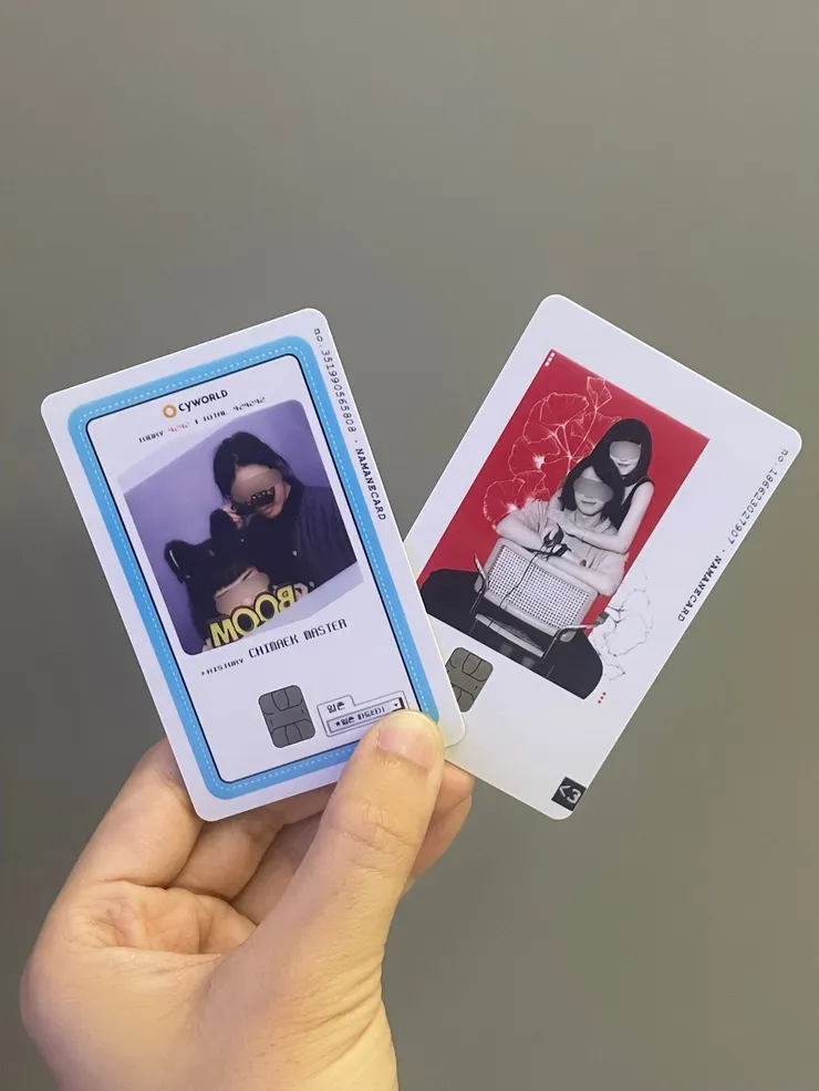 此為可以自行設計卡面的NAMANE卡，可以當交通卡和支付卡使用