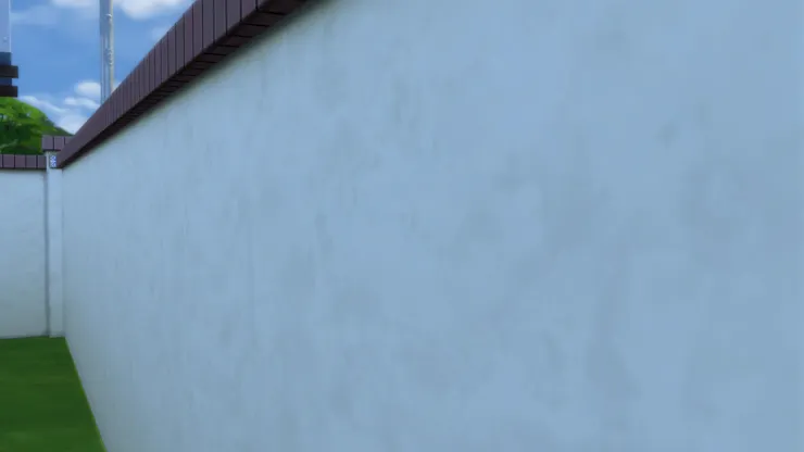 這邊的圍牆有點髒...