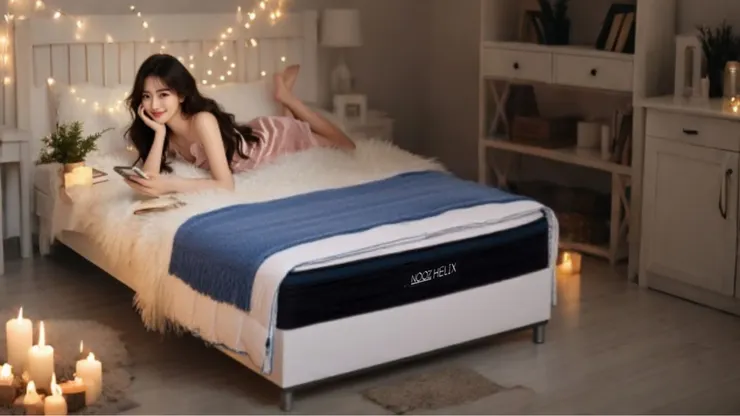 總算挑到軟硬適中的好床