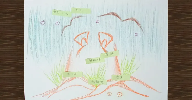 作者直覺繪畫：〈接納之樹〉