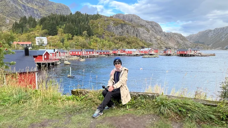 Nusfjord漁村紅色漁屋