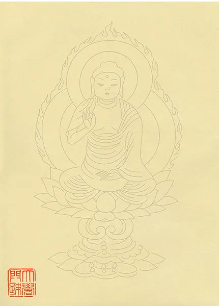 圖04 在大覺寺也可以臨摹佛教佛像(圖片來源:大覺寺官網)