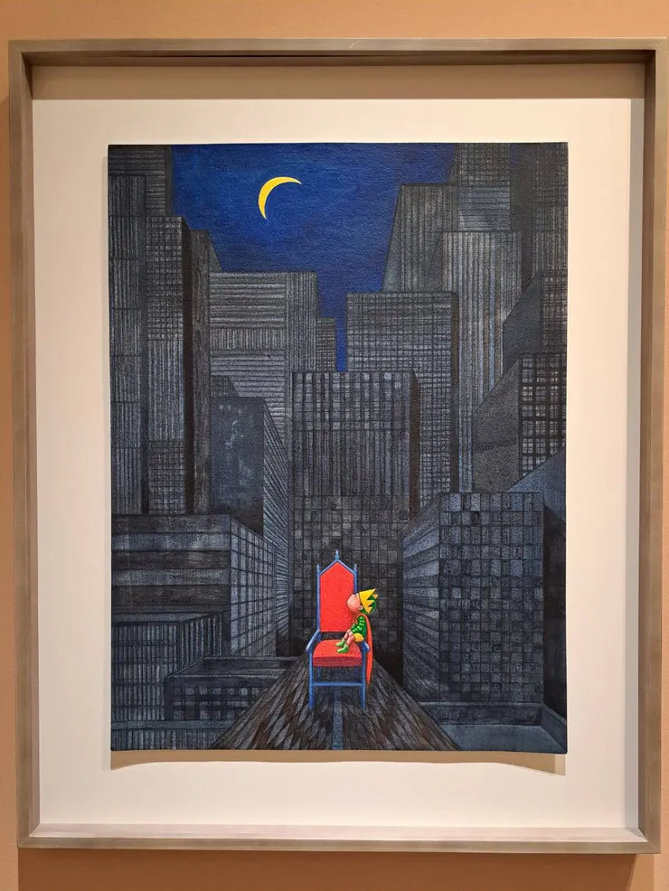 小王子的寶座-3，2022，壓克力顏料／紙