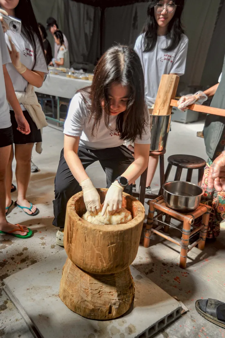 體驗傳統搗粢粑