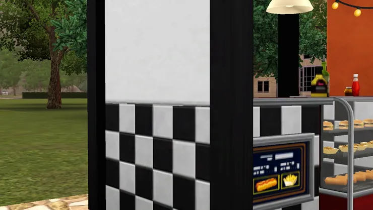 我非常喜歡黑白色格子圖案！