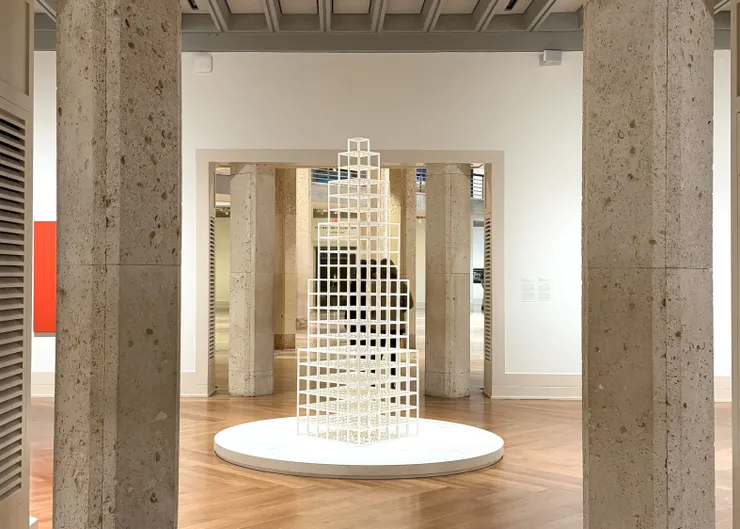 畫面正中間是作品《1 2 3 4 5 6》。（Carrie 攝影）