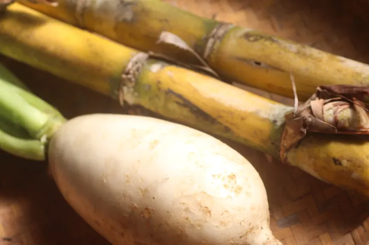 沆ㄏㄤˋ瀣ㄒㄧㄝˋ漿材料：蘿蔔、甘蔗