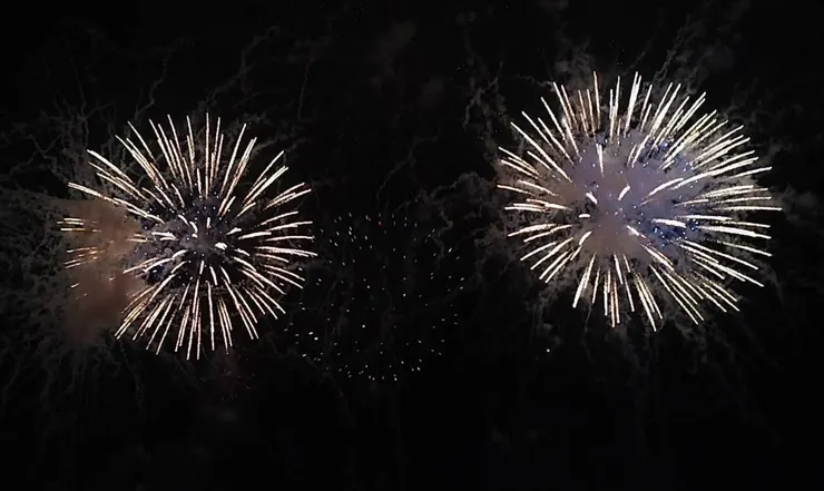 2023年八月跟朋友一起看大稻埕煙火