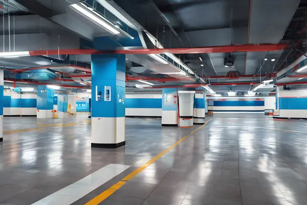 COMLED LED tri-proof lights in Parking Lot 