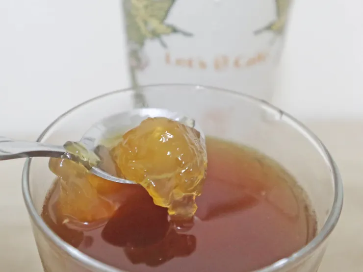 「金門高粱酒 香凍檸美式」搭配的康普茶凍。