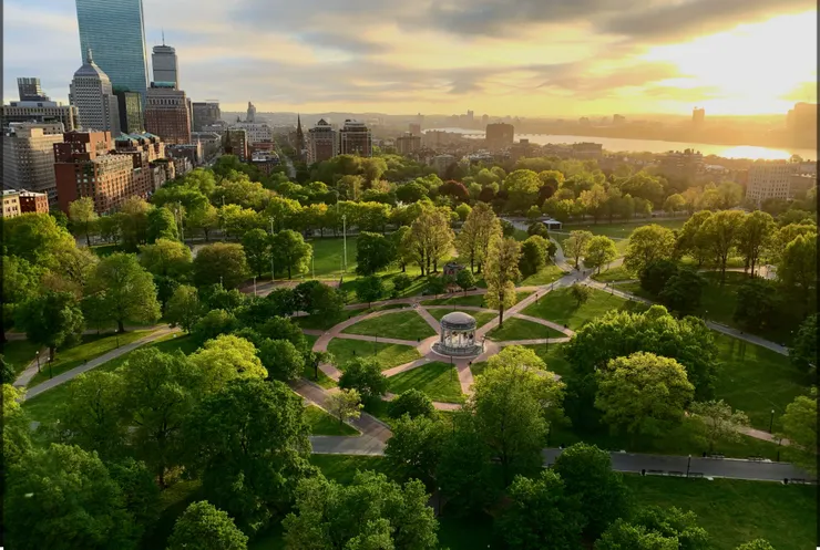 『波士頓公園(Boston Common)』是美國最古老的公共公園,也是『自由之路』的起點。