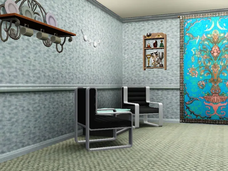 間中有朋友來找麥可，或者要談生意，不想太拘謹便坐在這像偏廳的角落。