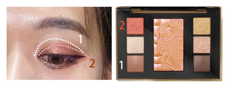 Bobbi Brown 2022聖誕-璀璨星夜鑽石眼頰盤||眼妝2-步驟1到2