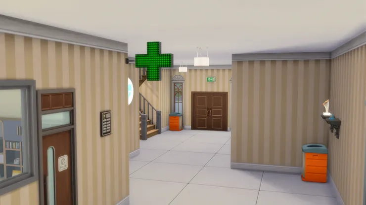 看到大大的綠色十字，大家可能猜到這是什麼房間了。