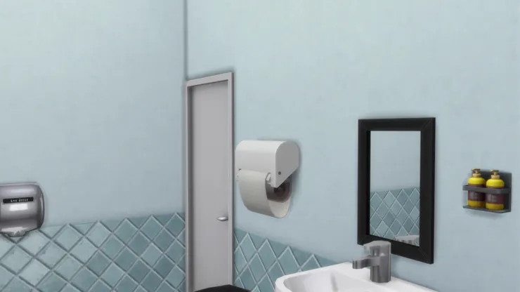 抹手紙和乾手機是洗手間的標配，女廁也有。