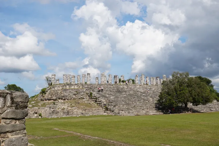 Archaeological Site Yucatan Ake - Temple of the Columns